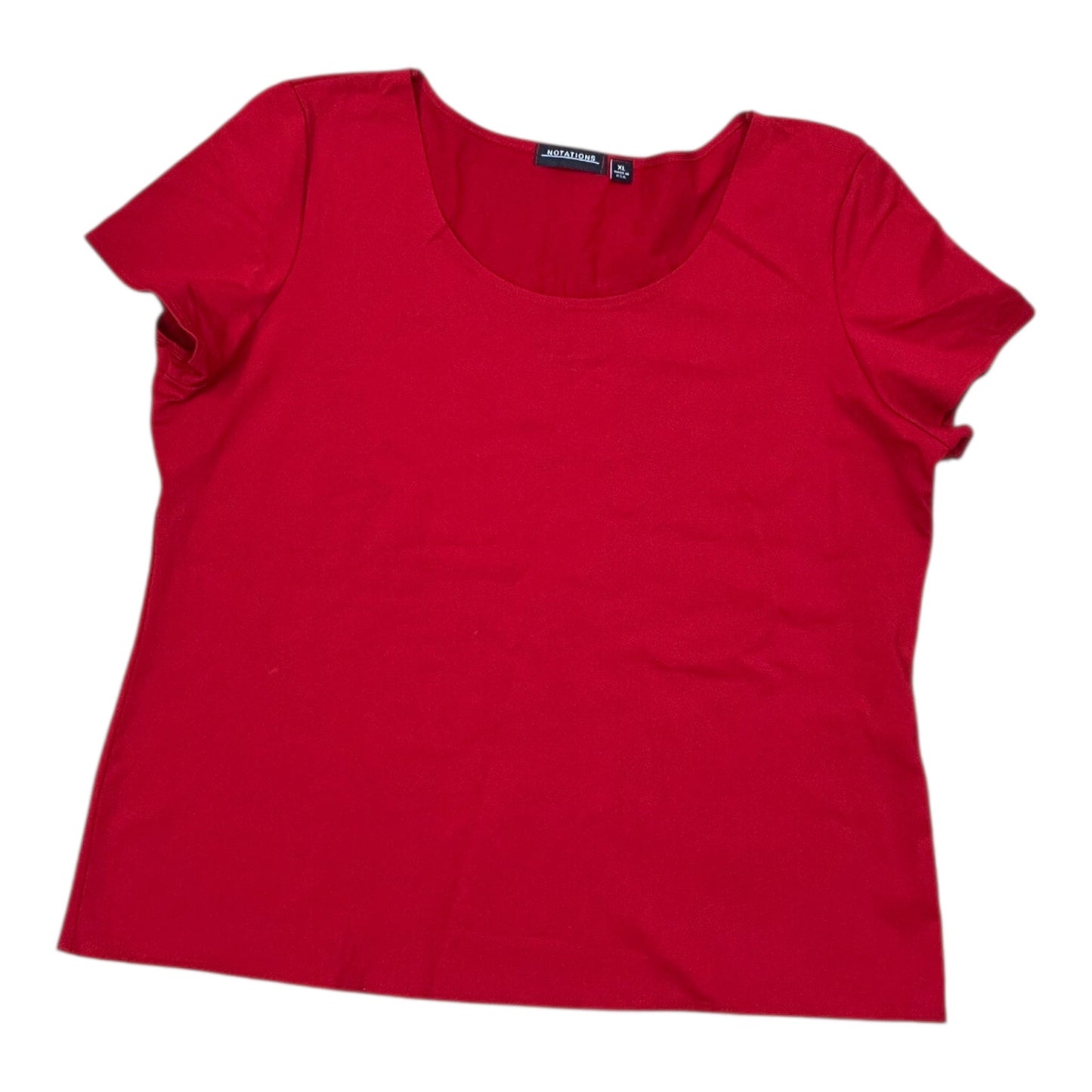 Top Ss By Notations In Red, Size:Xl