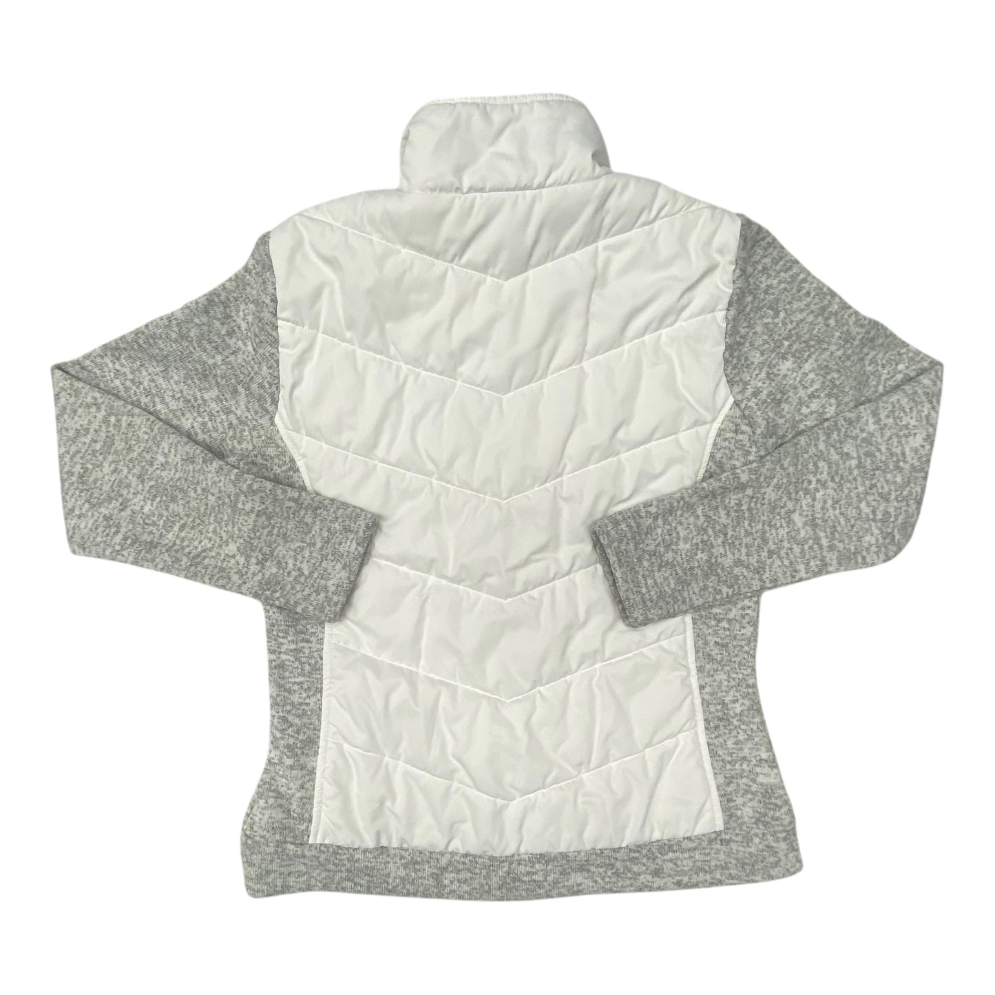 Jacket Puffer & Quilted By Daily Sport In Grey & White, Size:L