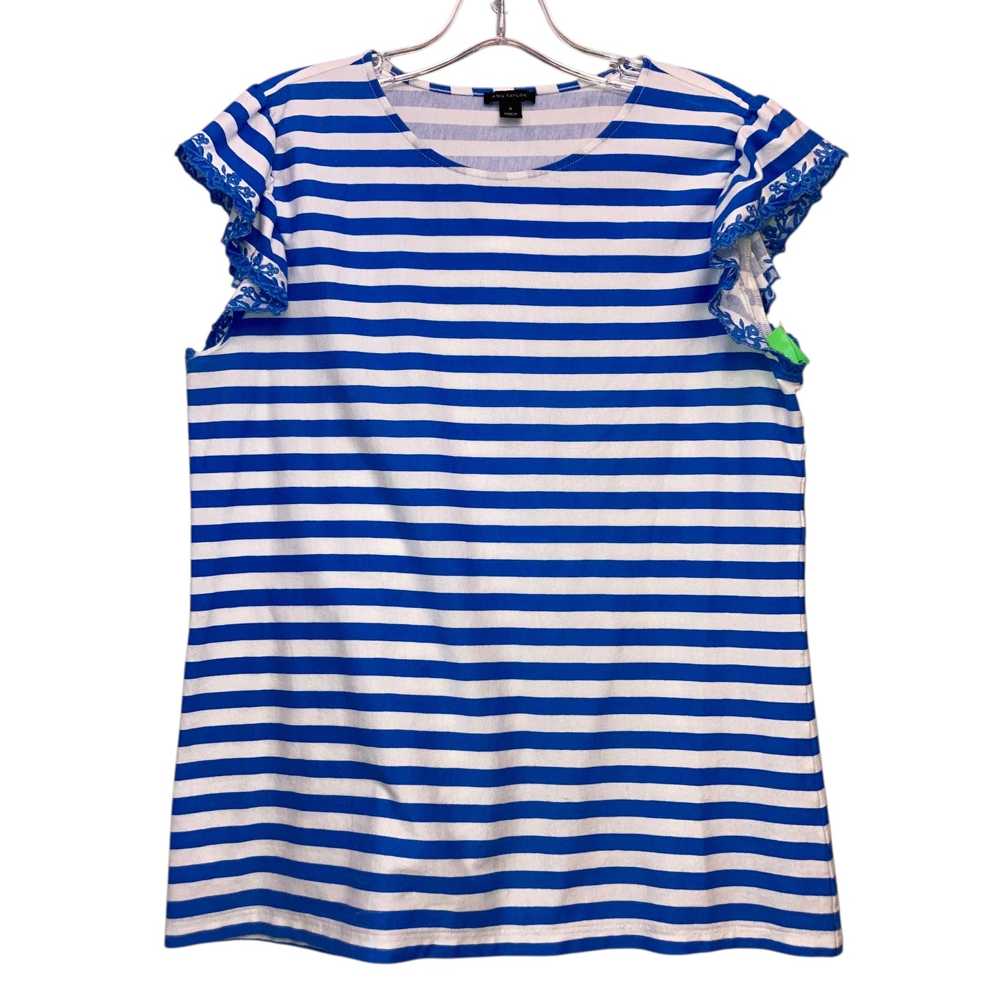 Top Sleeveless By Ann Taylor In Striped Pattern, Size:M