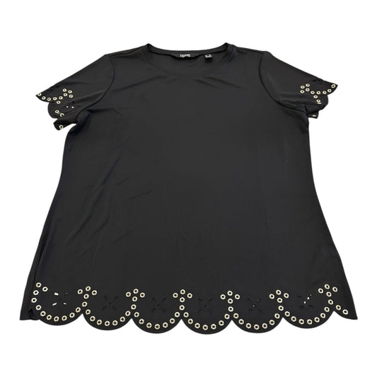 Top Ss By Dennis Basso Qvc In Black & Gold, Size:M