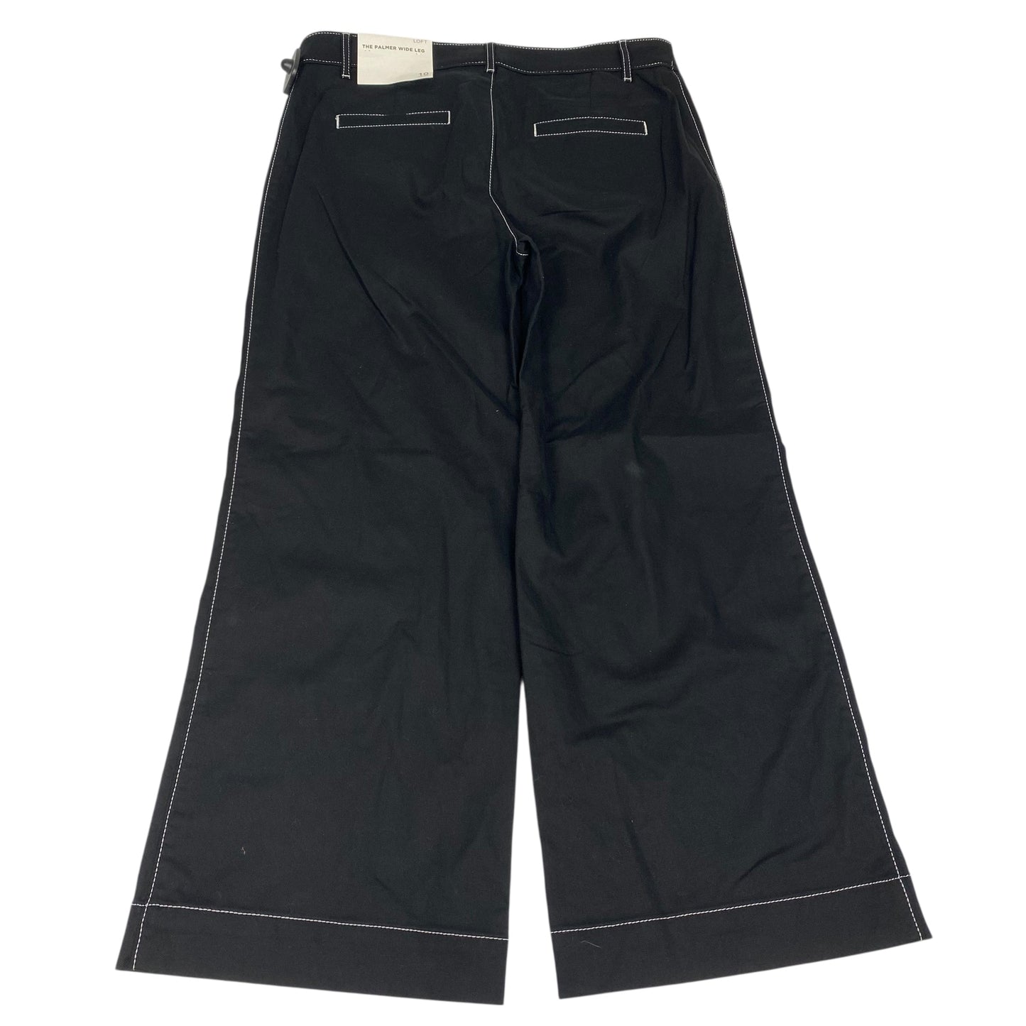 Pants Wide Leg By Loft In Black & White, Size:10P