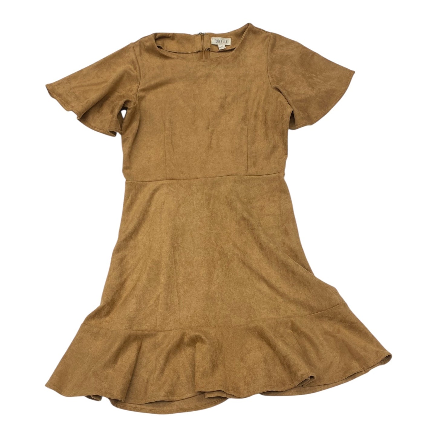 Dress Casual Midi By Fashion On Earth In Brown, Size:M