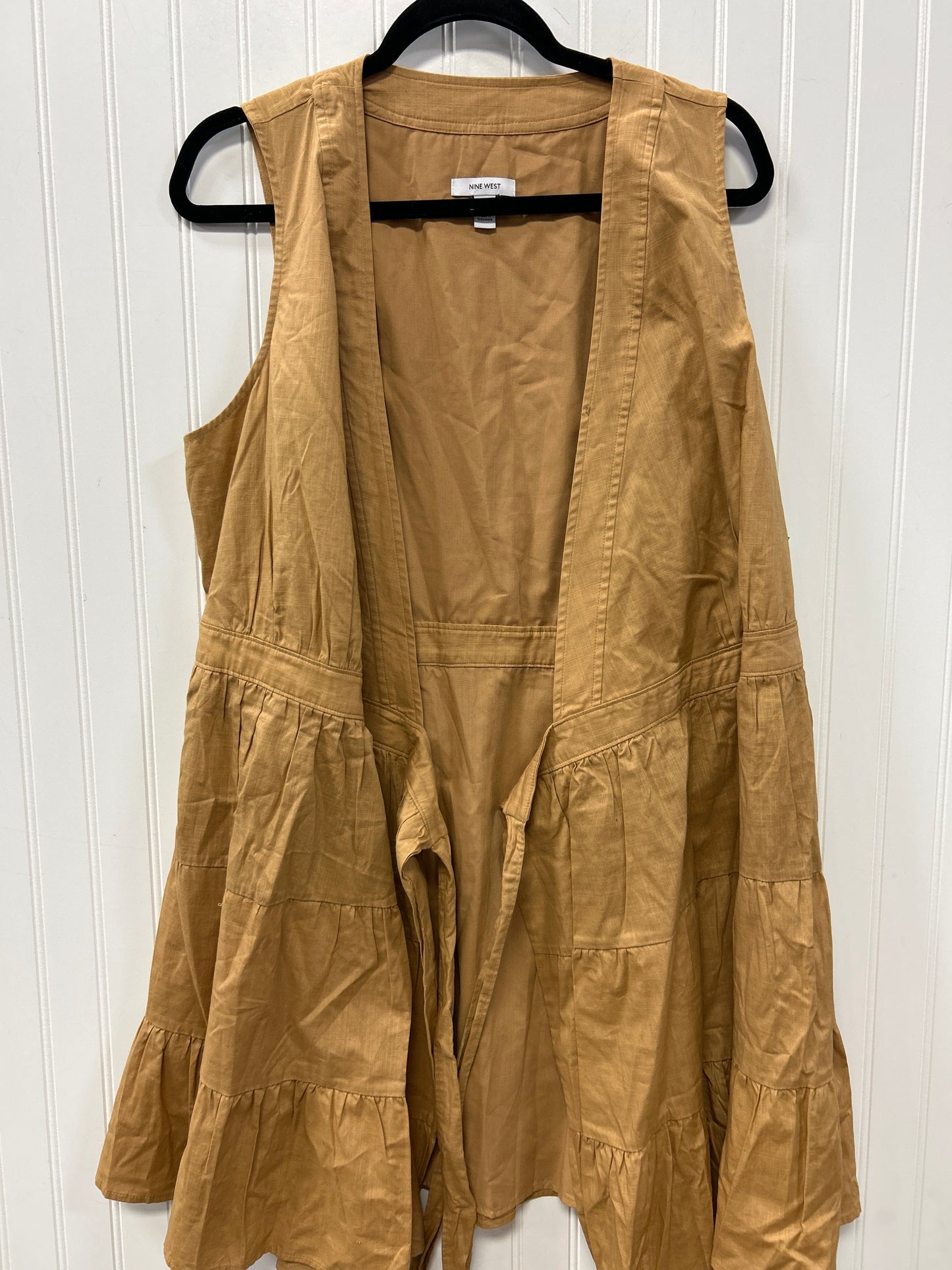 Dress Casual Midi By Nine West In Tan, Size:Xl