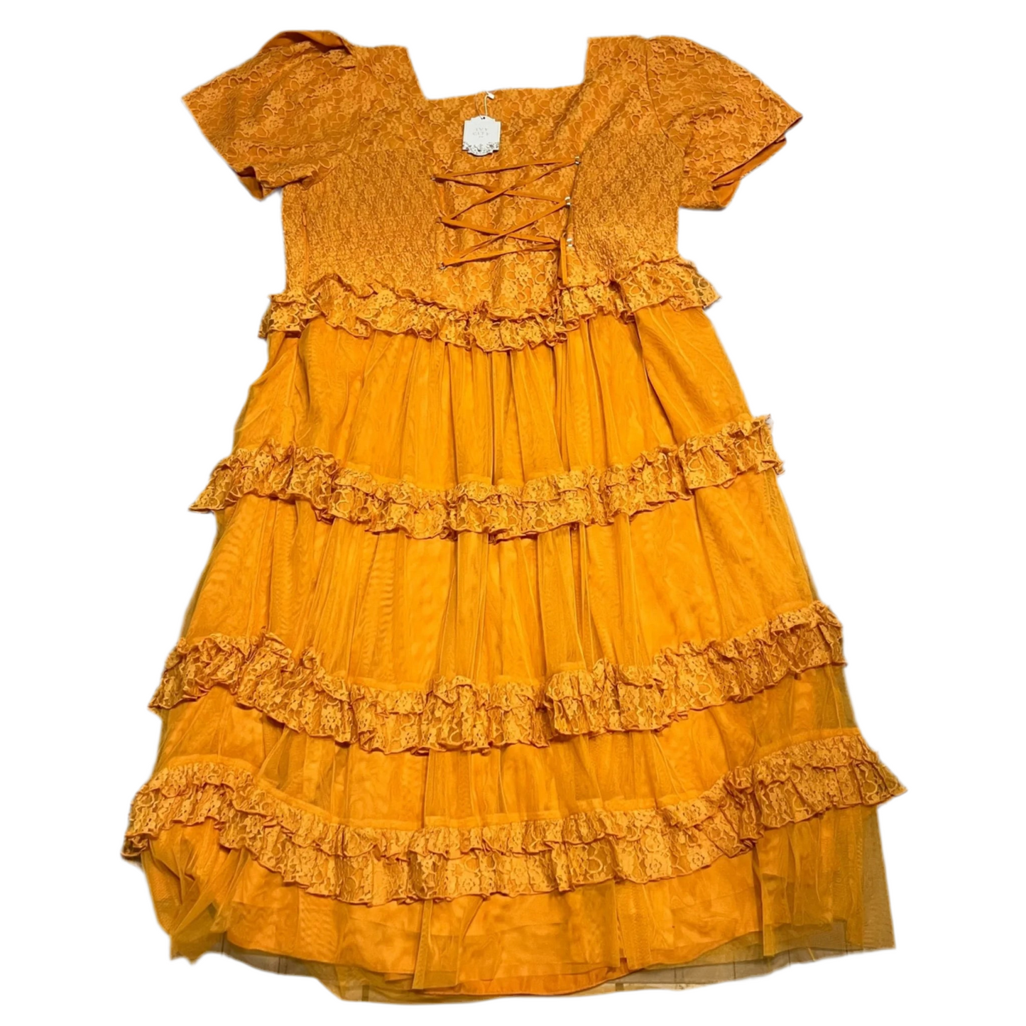 Dress Party Long By Ivy City Co In Orange, Size: 5x