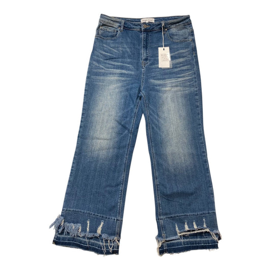 Jeans Boot Cut By Risen In Blue Denim, Size:1X