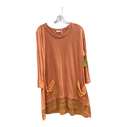 Top Ls By Logo In Orange, Size:L