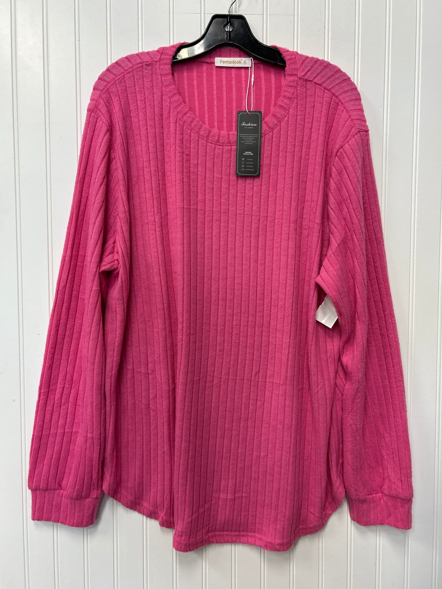 Top Ls By Cmc In Pink, Size:2X