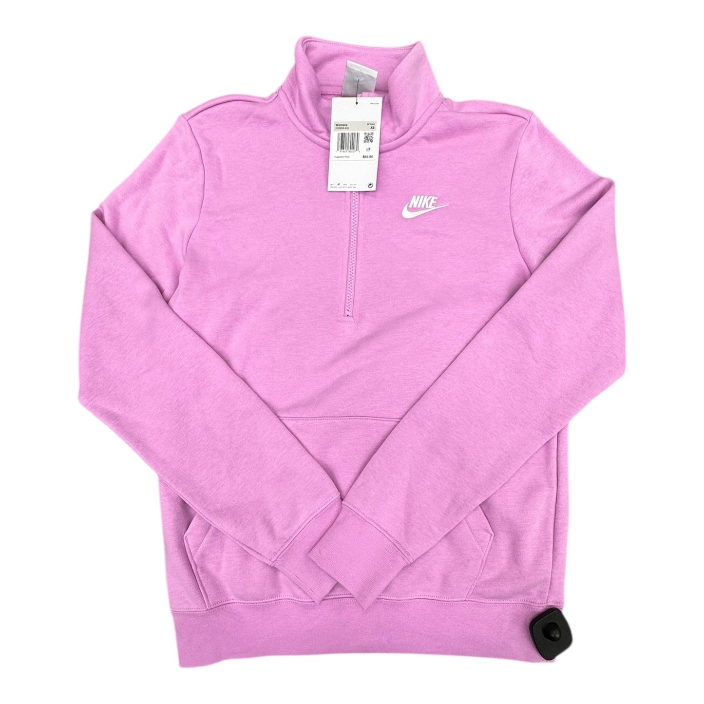 Athletic Sweatshirt Collar By Nike In Pink, Size:Xs
