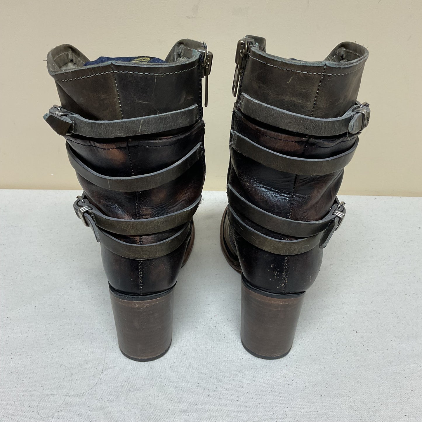 Boots Combat By Freebird In Green, Size:9