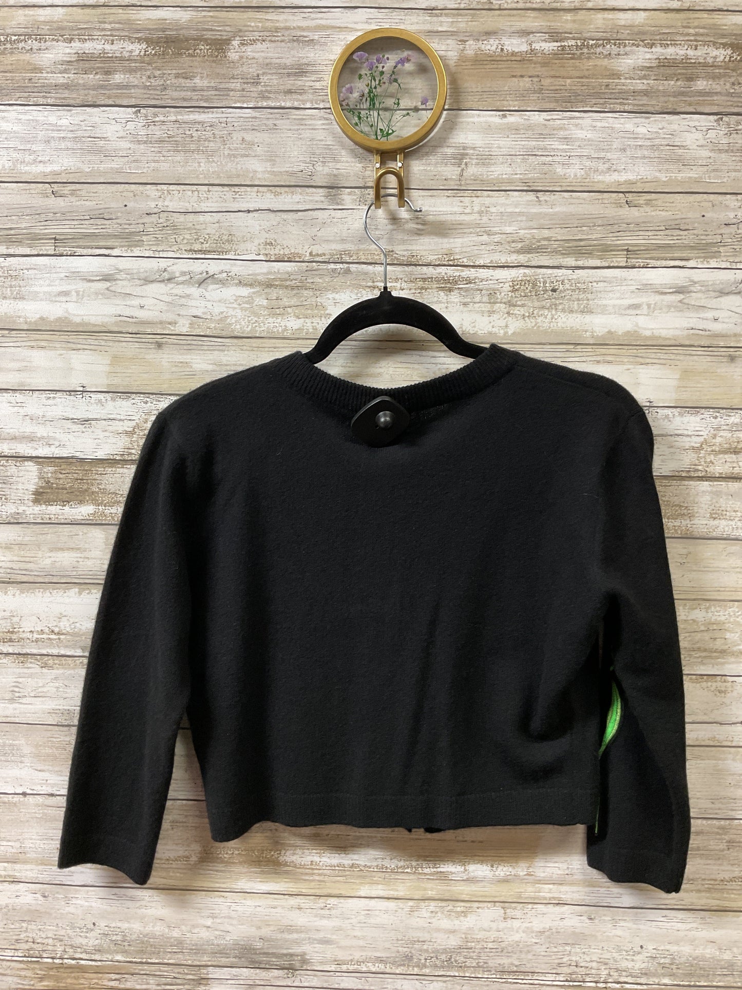 Sweater Cardigan Cashmere By Cmb In Black, Size:S