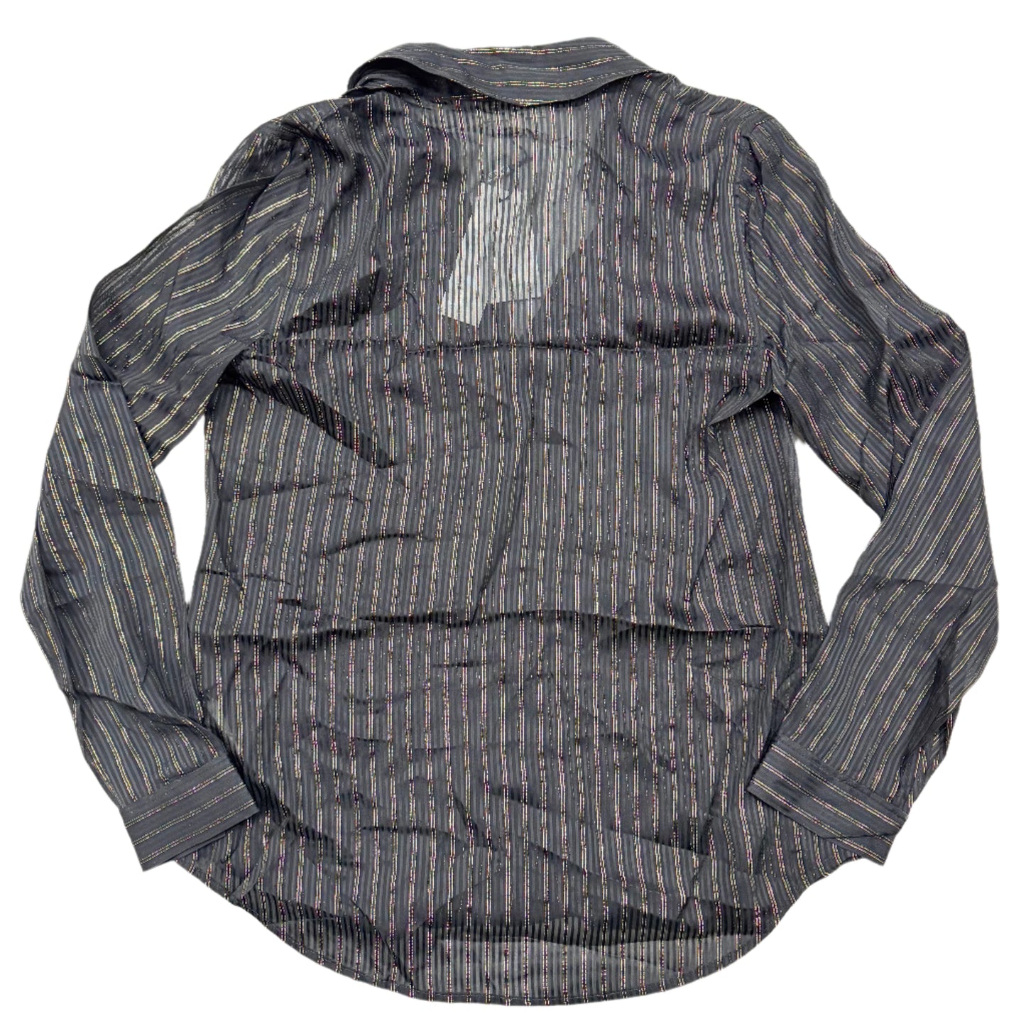 Blouse Long Sleeve By L Agence In Black & Gold, Size: Xs