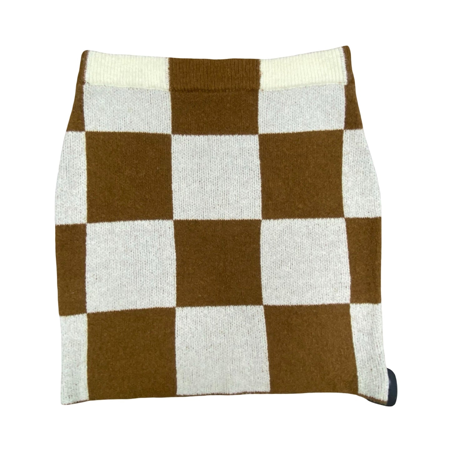 Skirt Mini & Short By Cmb In Brown & Cream, Size:M