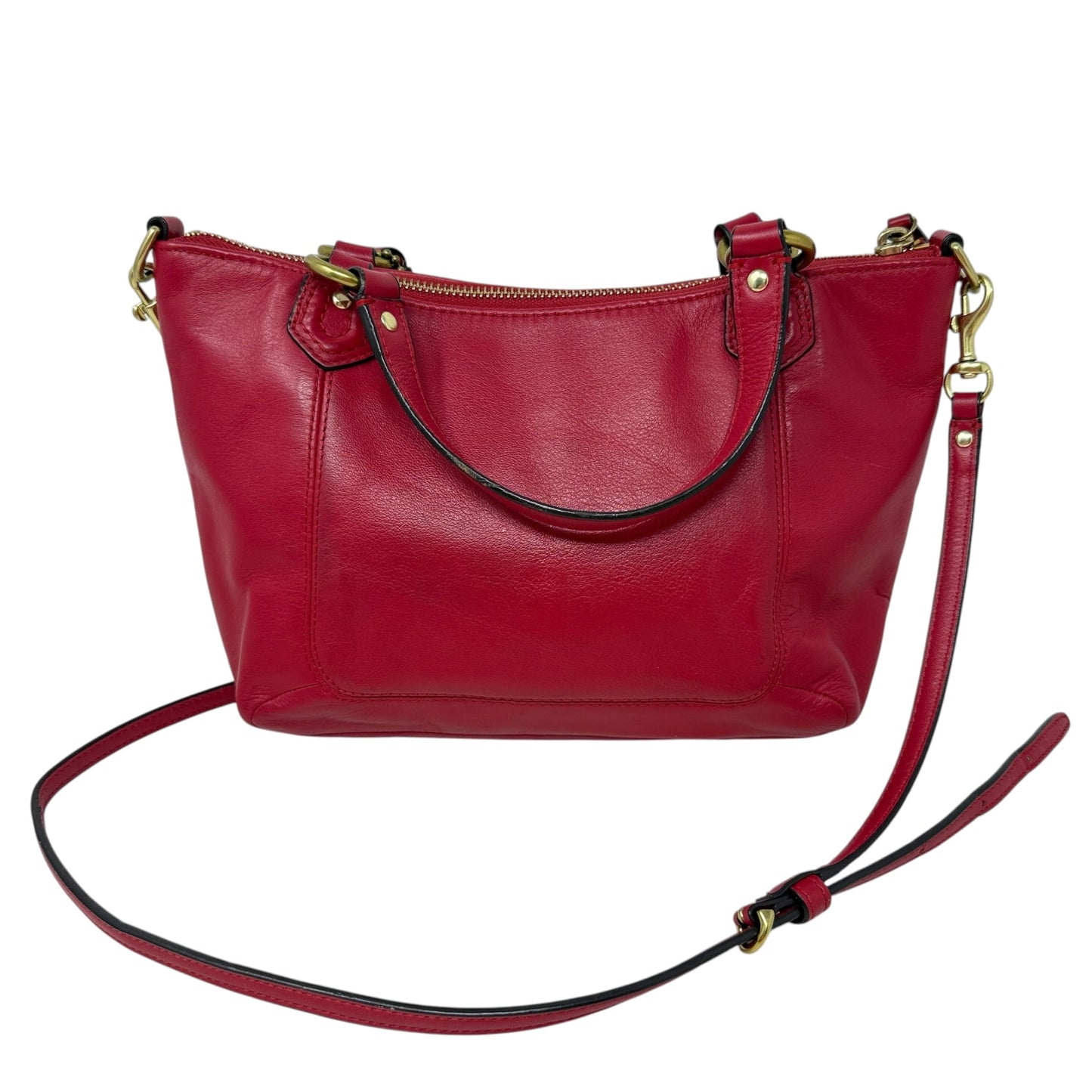 Campbell Leather Mini Tote Crossbody Bag Designer By Coach, Size: Medium