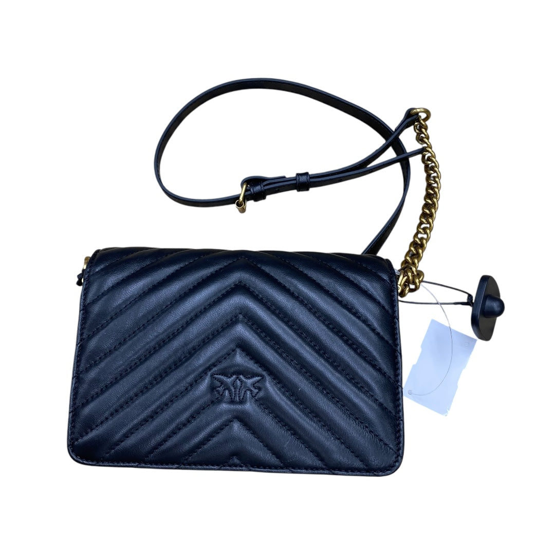 Handbag Designer By PINKO In Black & Gold, Size:Small