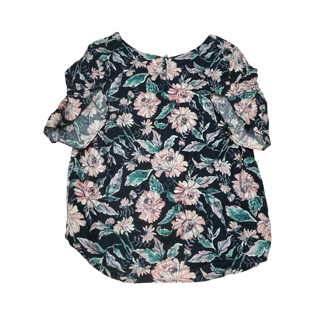 Top Ss By Christopher And Banks In Floral Print, Size:Xl