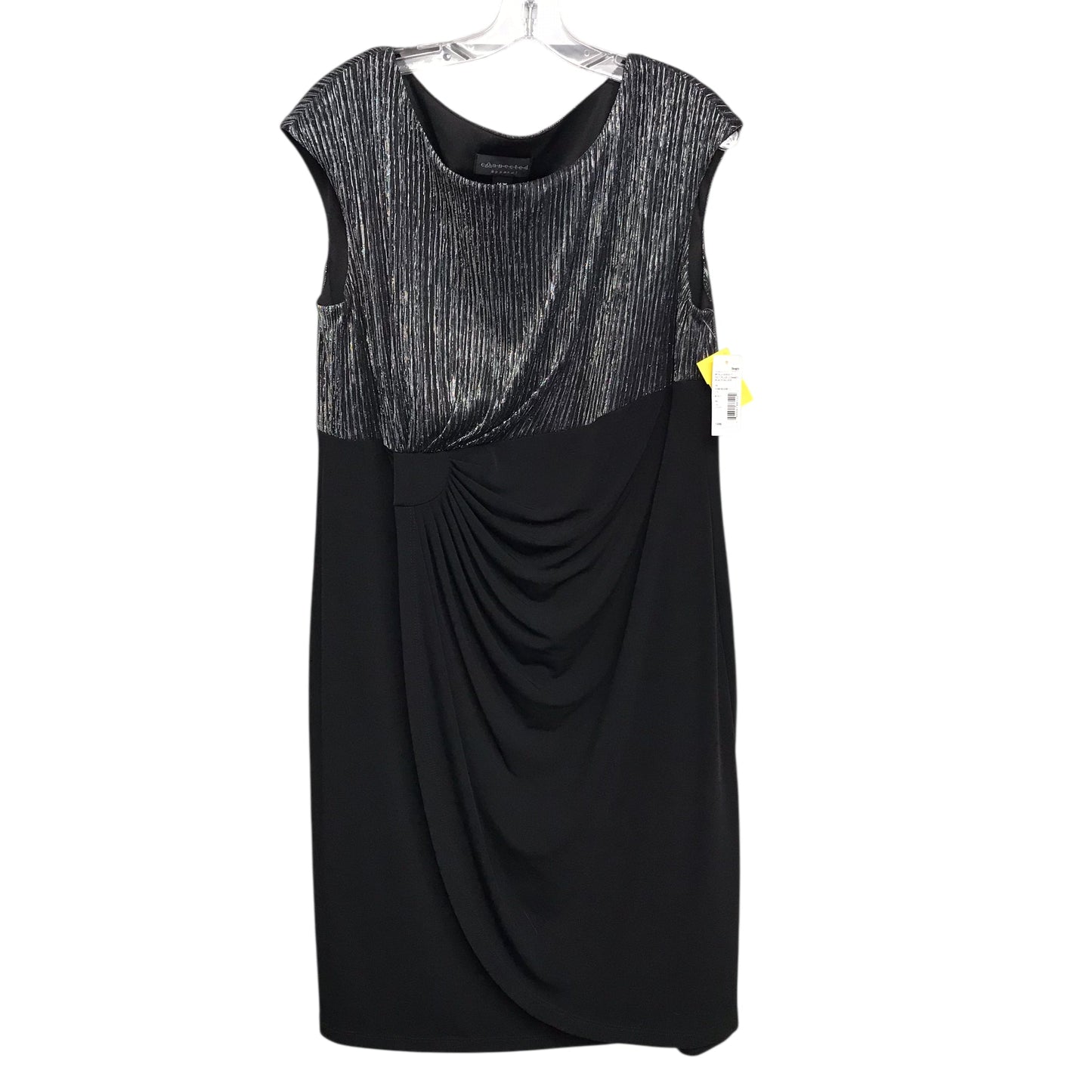 Dress Party Short By Connected Apparel In Black & Silver, Size:L