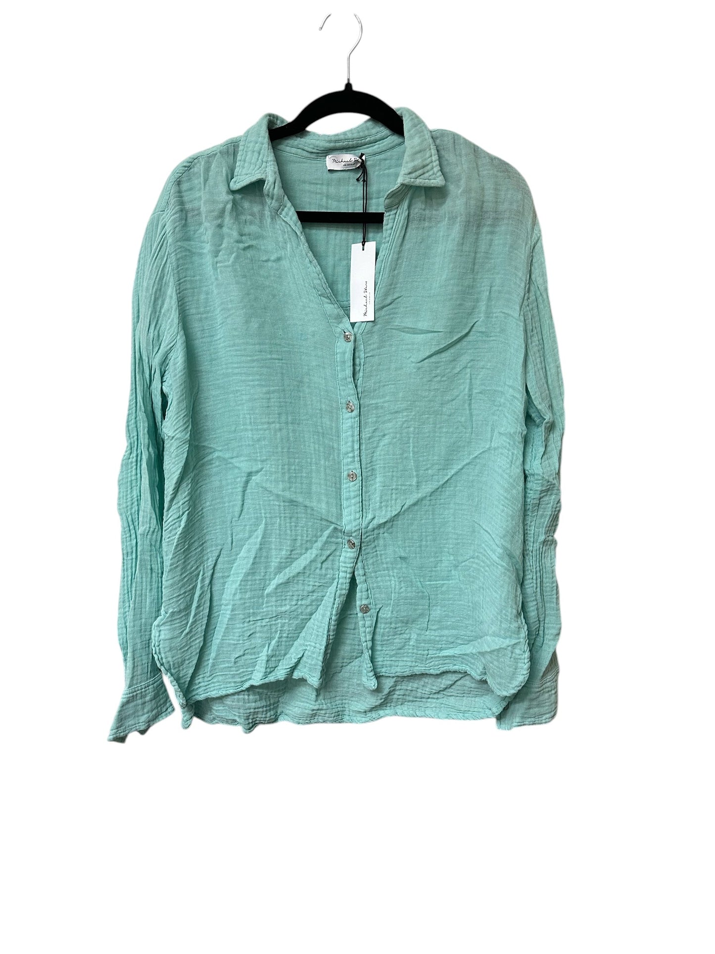 Top Ls By Michael Stars In Aqua, Size:S
