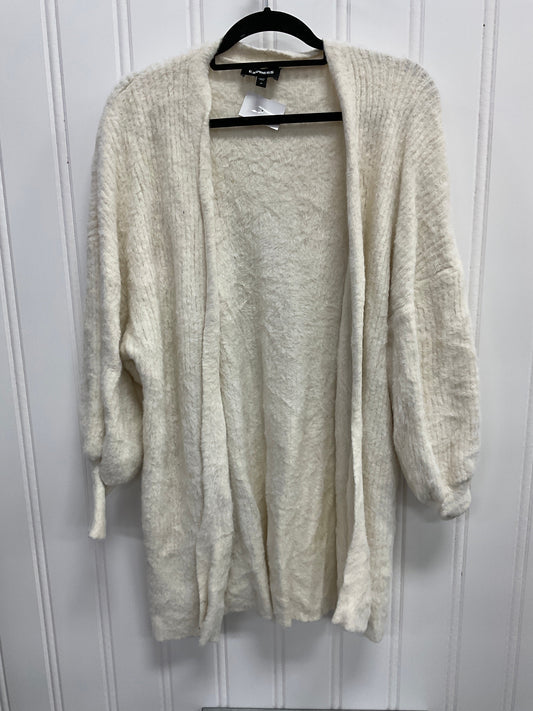 Cardigan By Express In Cream, Size:M