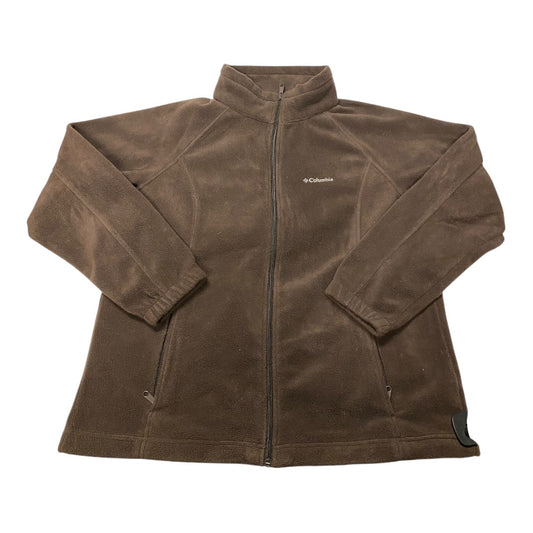 Jacket Fleece By Columbia In Brown, Size:1X