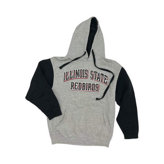 Athletic Sweatshirt Hoodie By Clothes Mentor In Black & Grey, Size:S