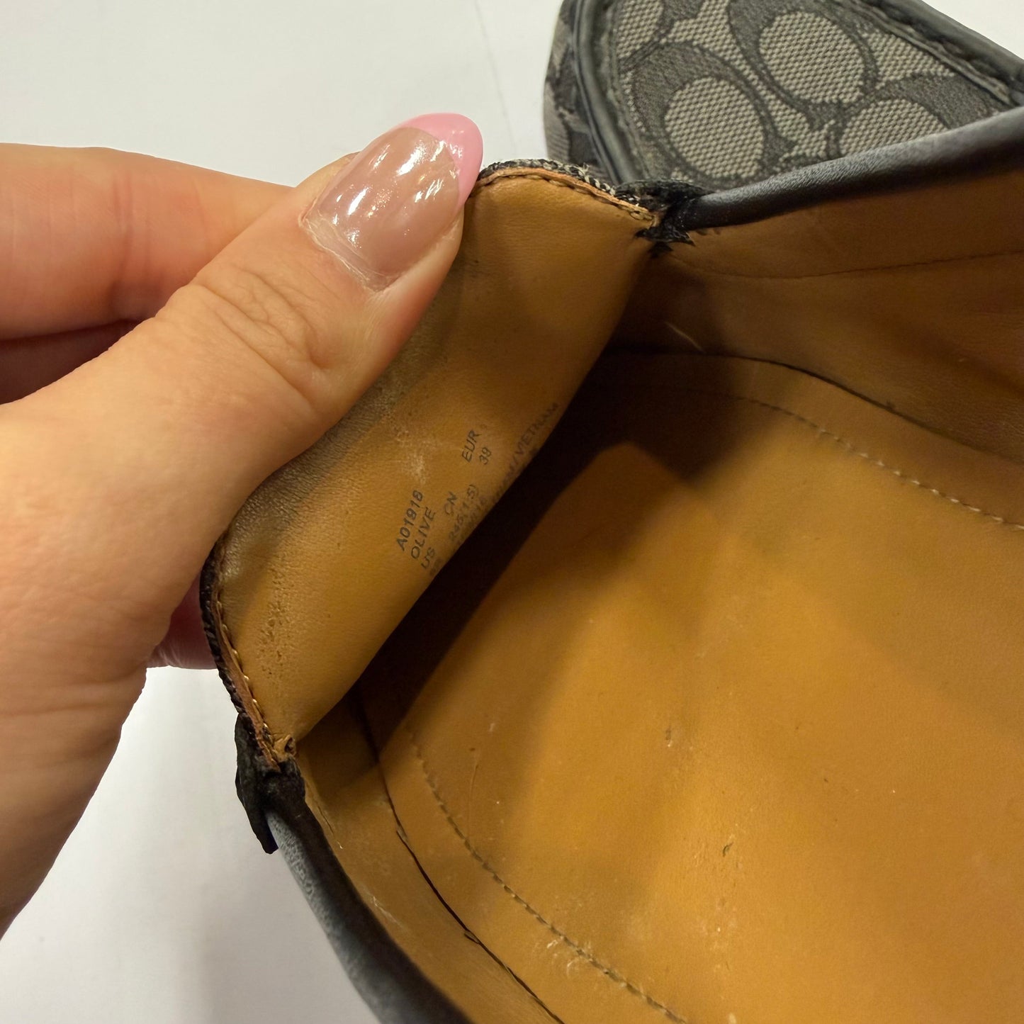 Shoes Designer By Coach In Grey, Size: 9