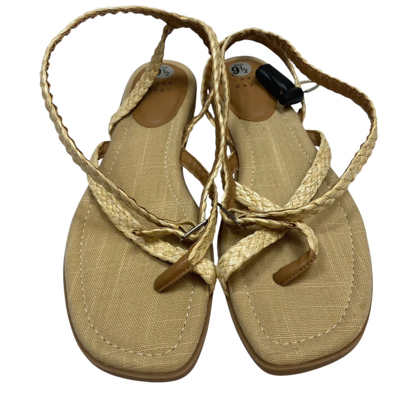 Sandals Flats By A New Day In Tan, Size:9.5