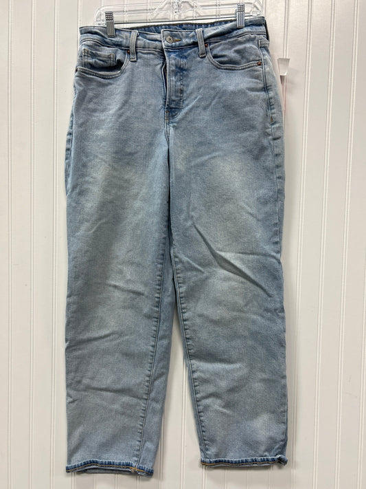 Jeans Straight By Old Navy In Blue Denim, Size:10