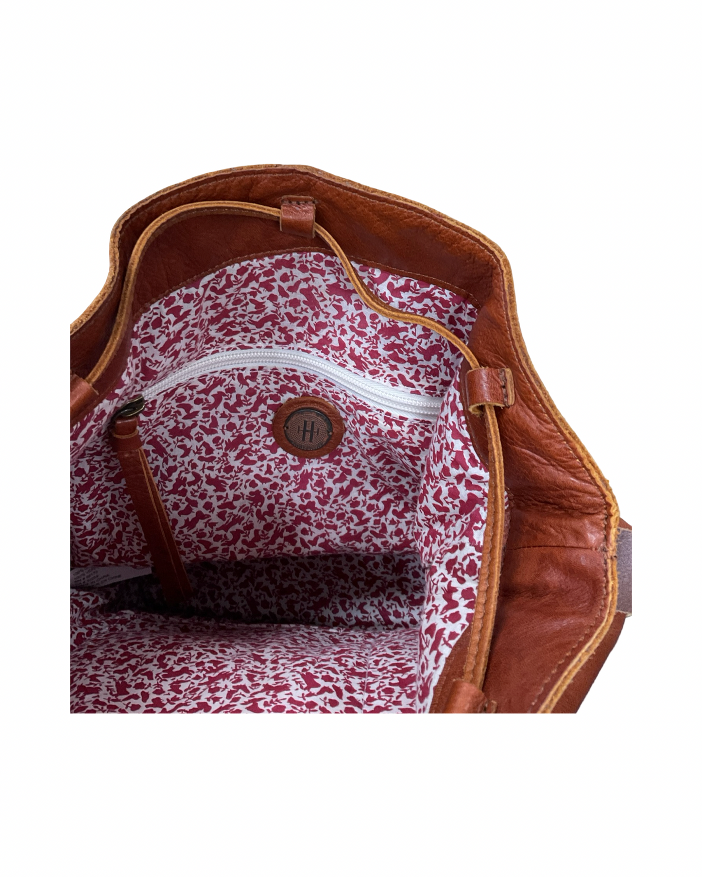 Handbag Leather By Holding Horses In Tan, Size:Large