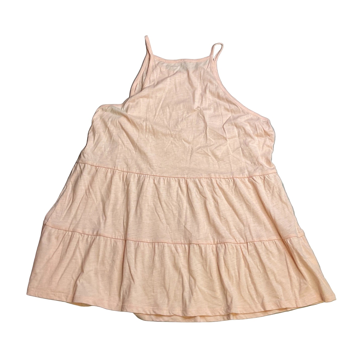 Top Sleeveless By Loft In Peach, Size:M