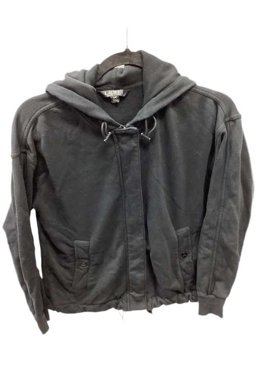 Sweatshirt Hoodie By Lauren By Ralph Lauren In Black, Size:S