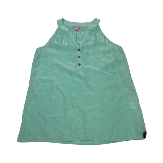 Top Sleeveless Designer By Lilly Pulitzer In Green, Size:Xs