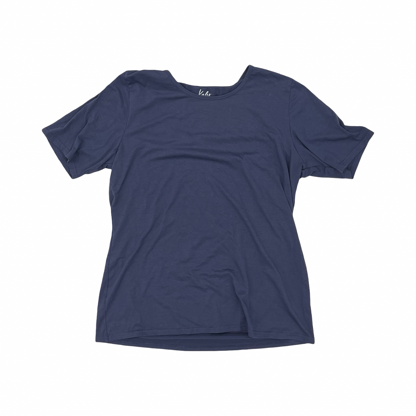 Top Ss Basic By Clothes Mentor In Blue, Size:Xxl