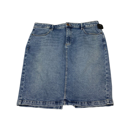 Skirt Mini & Short By Lane Bryant In Blue Denim, Size:Xl