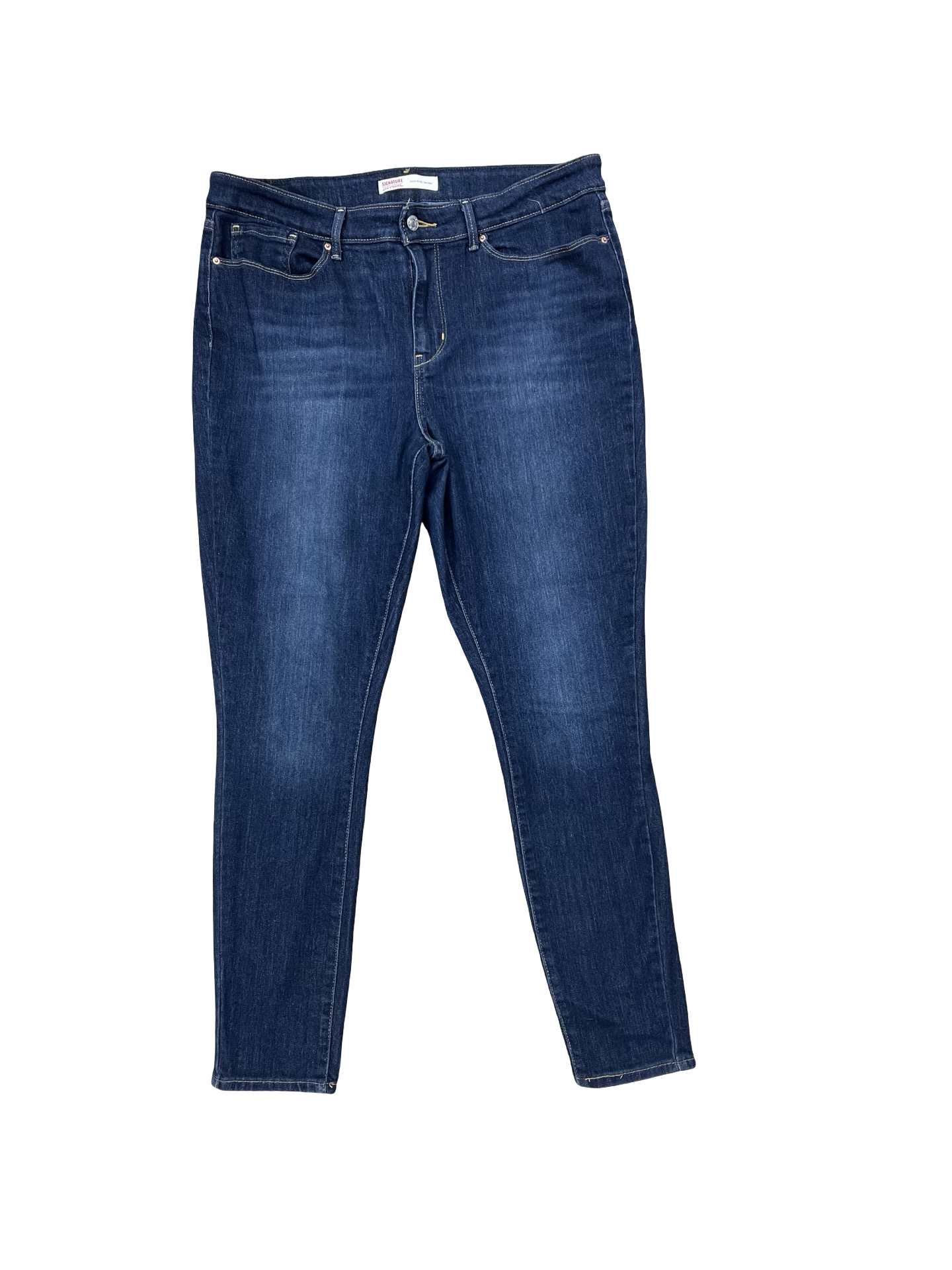 Jeans Skinny By Levis In Blue Denim, Size:16L