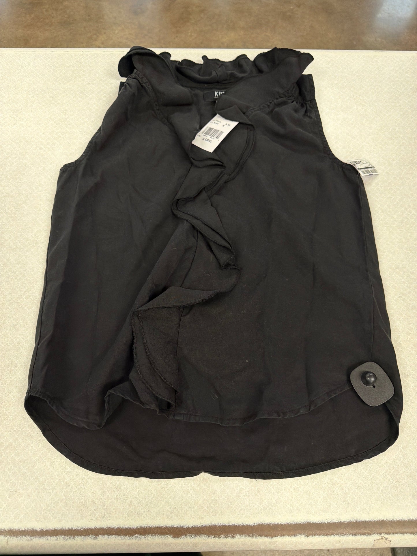 Top Sleeveless By Kut In Black, Size:Xs