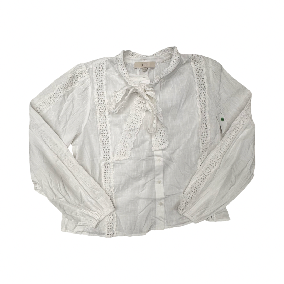 Top Ls By Loft In White, Size:S