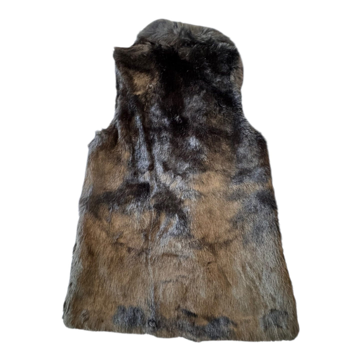 Vest Faux Fur & Sherpa By Nordstrom In Black, Size:Osfm