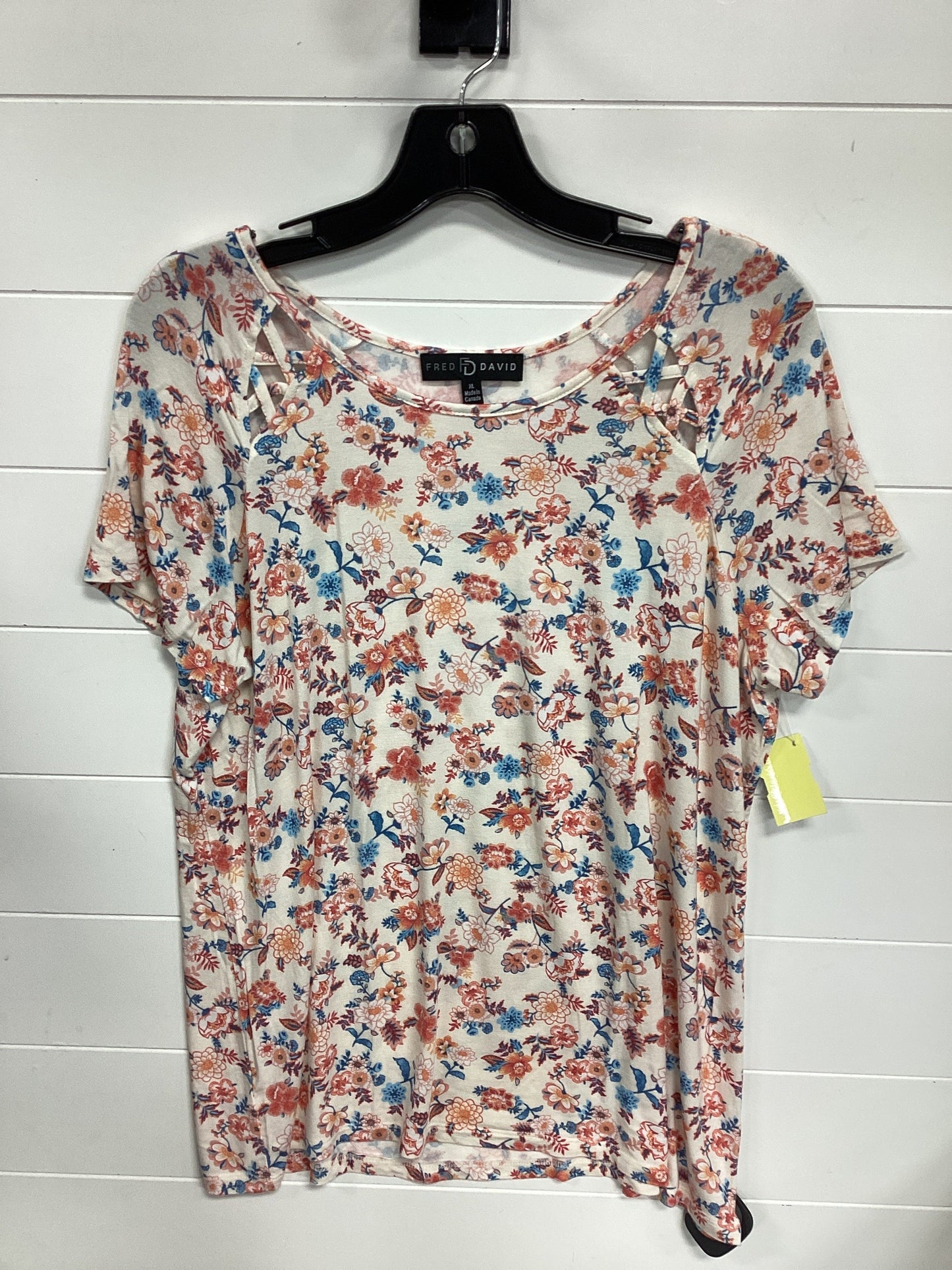 Top Ss By Fred David In Pink, Size:Xl