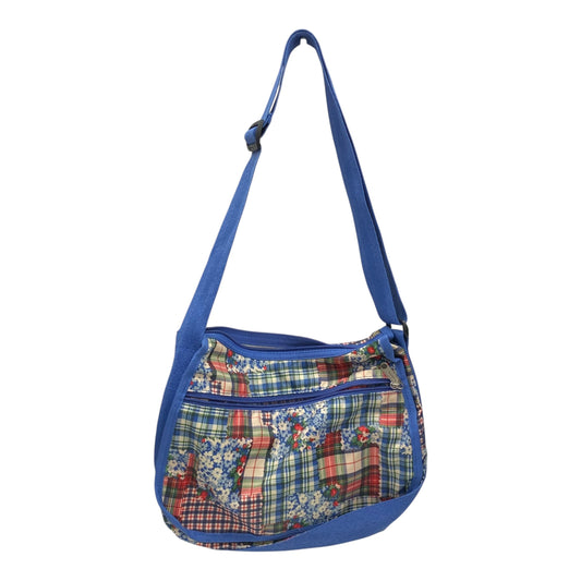 Crossbody By Le Sport Sac In Blue & Green, Size:Medium