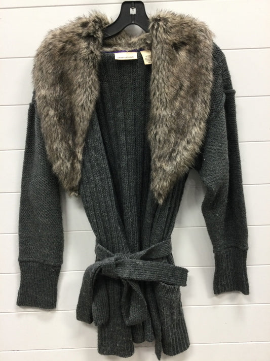Sweater Cardigan By Dkny In Grey, Size:Xl