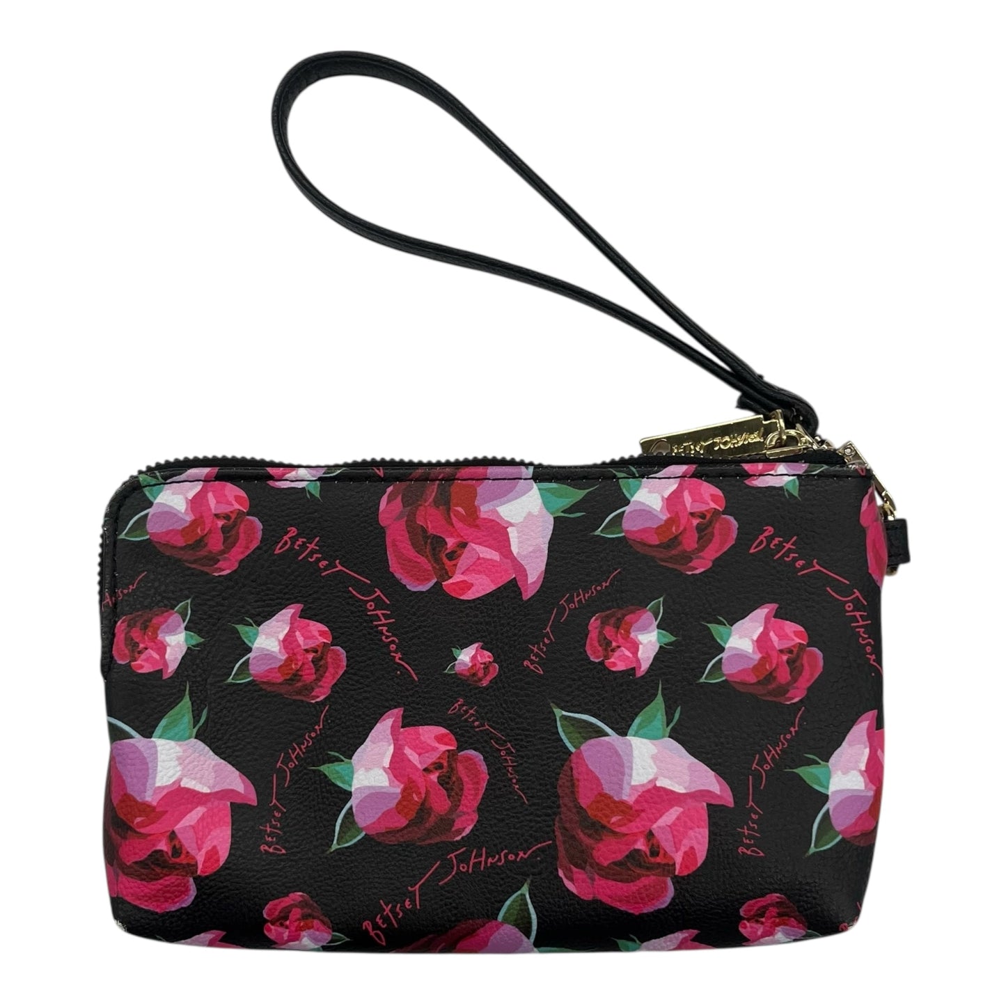 Wristlet By Betsey Johnson In Floral Print, Size:Medium