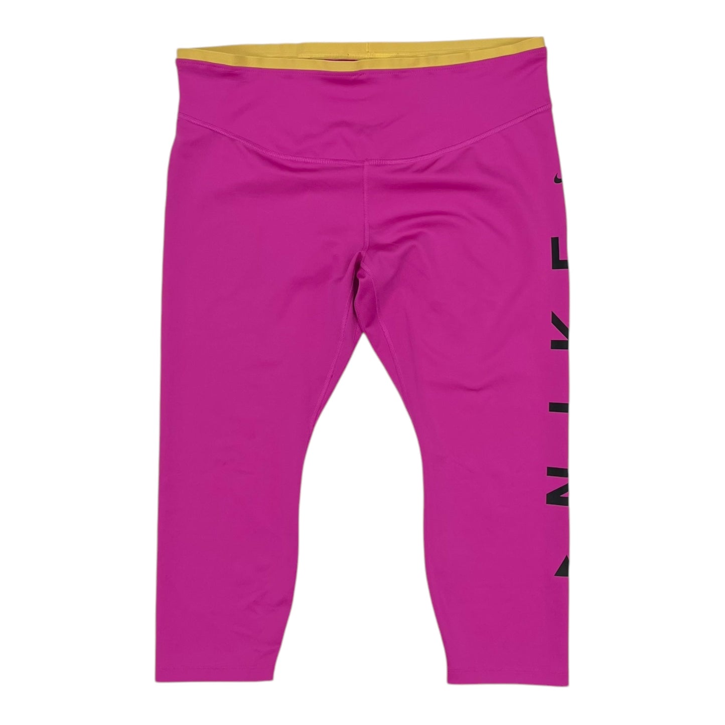 Athletic Leggings Capris By Nike Apparel In Pink, Size:2X