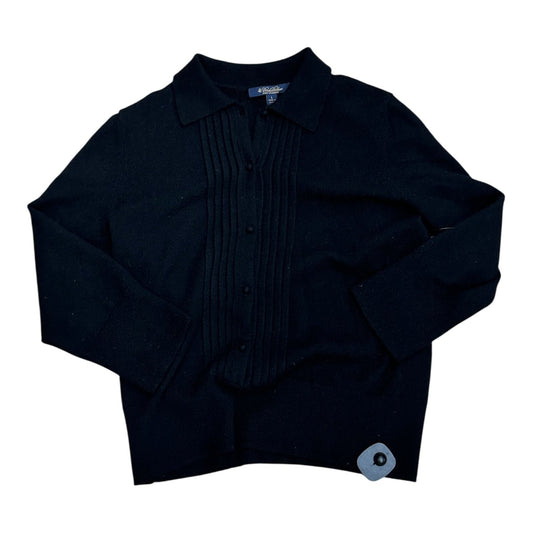 Sweater Cashmere By Brooks Brothers In Black, Size:L