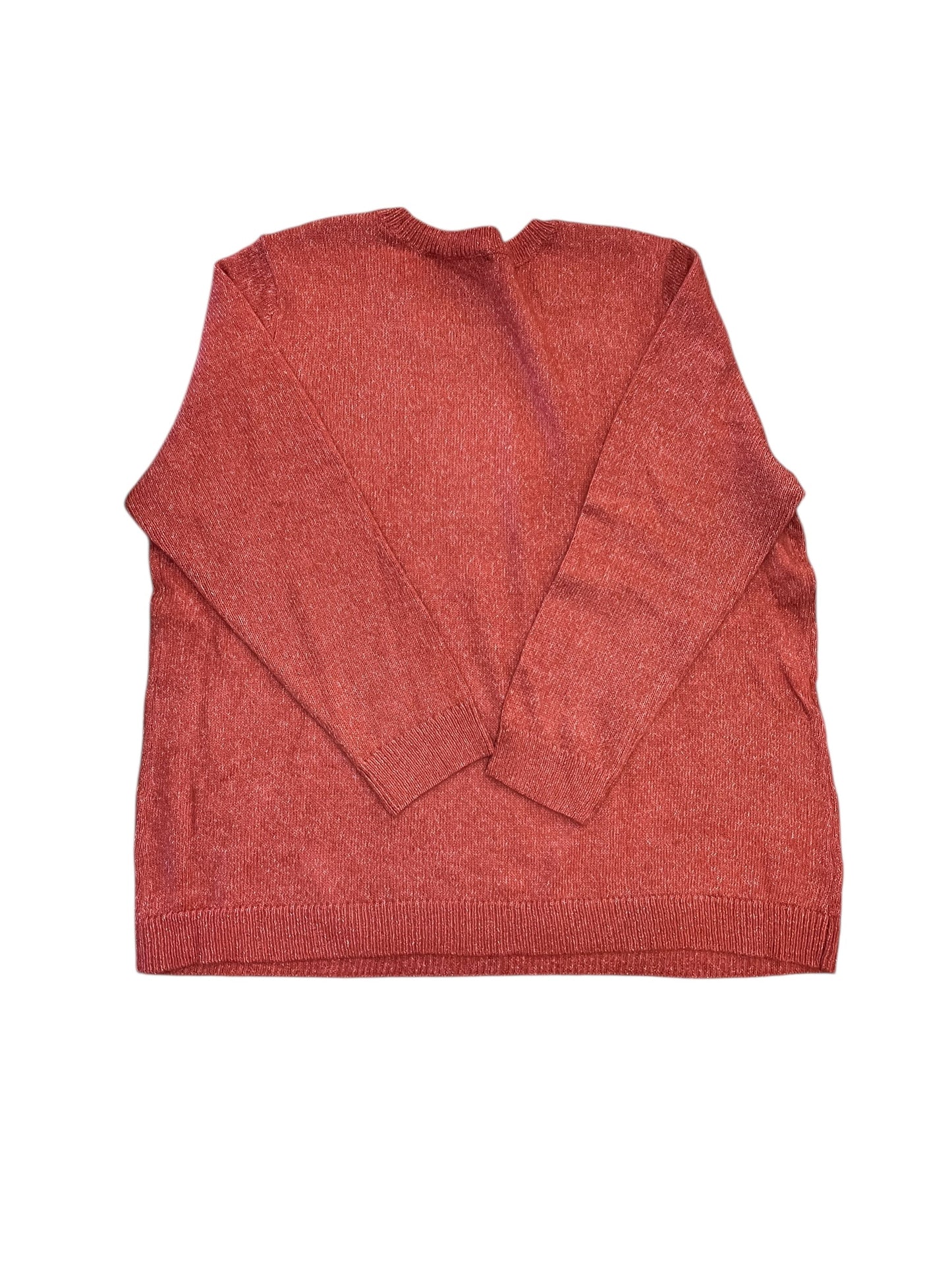 Sweater By Cj Banks In Red, Size:2X