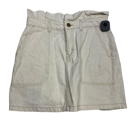 Skirt Mini & Short By Free People In Tan Denim, Size:M