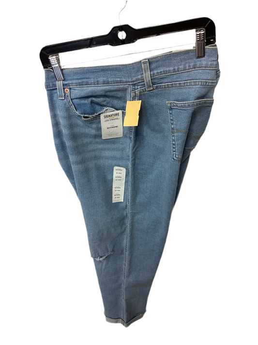 Jeans Boyfriend By Levis In Blue Denim, Size:20