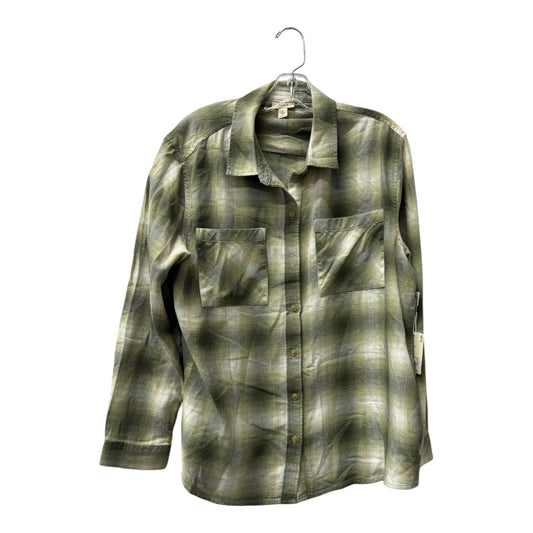 Top Ls By Ana In Green, Size:L