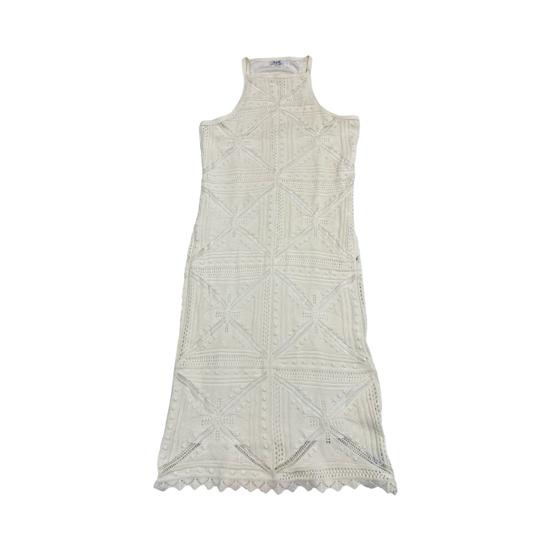 Dress Casual Maxi By 525 In Cream, Size:L