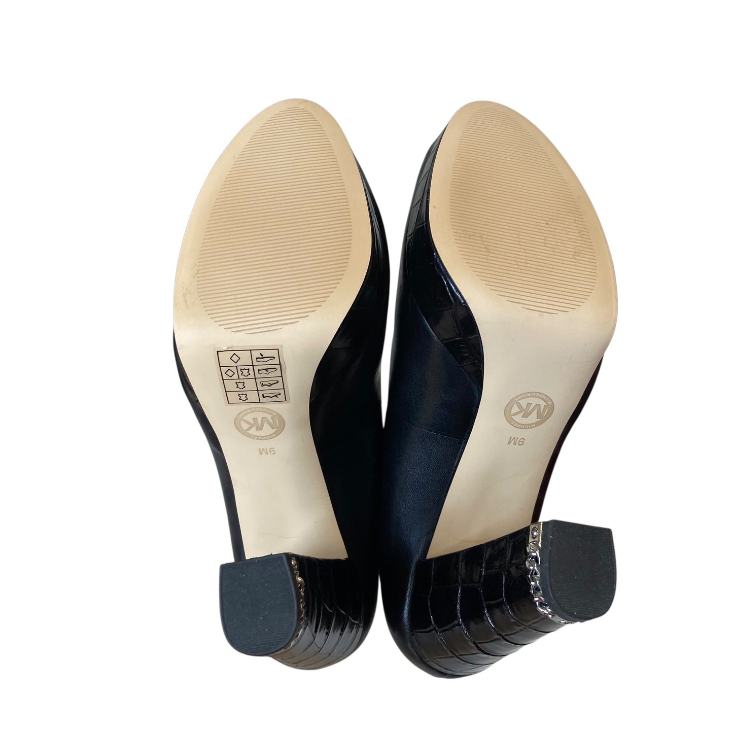 Shoes Heels Block By Michael By Michael Kors In Black, Size:9