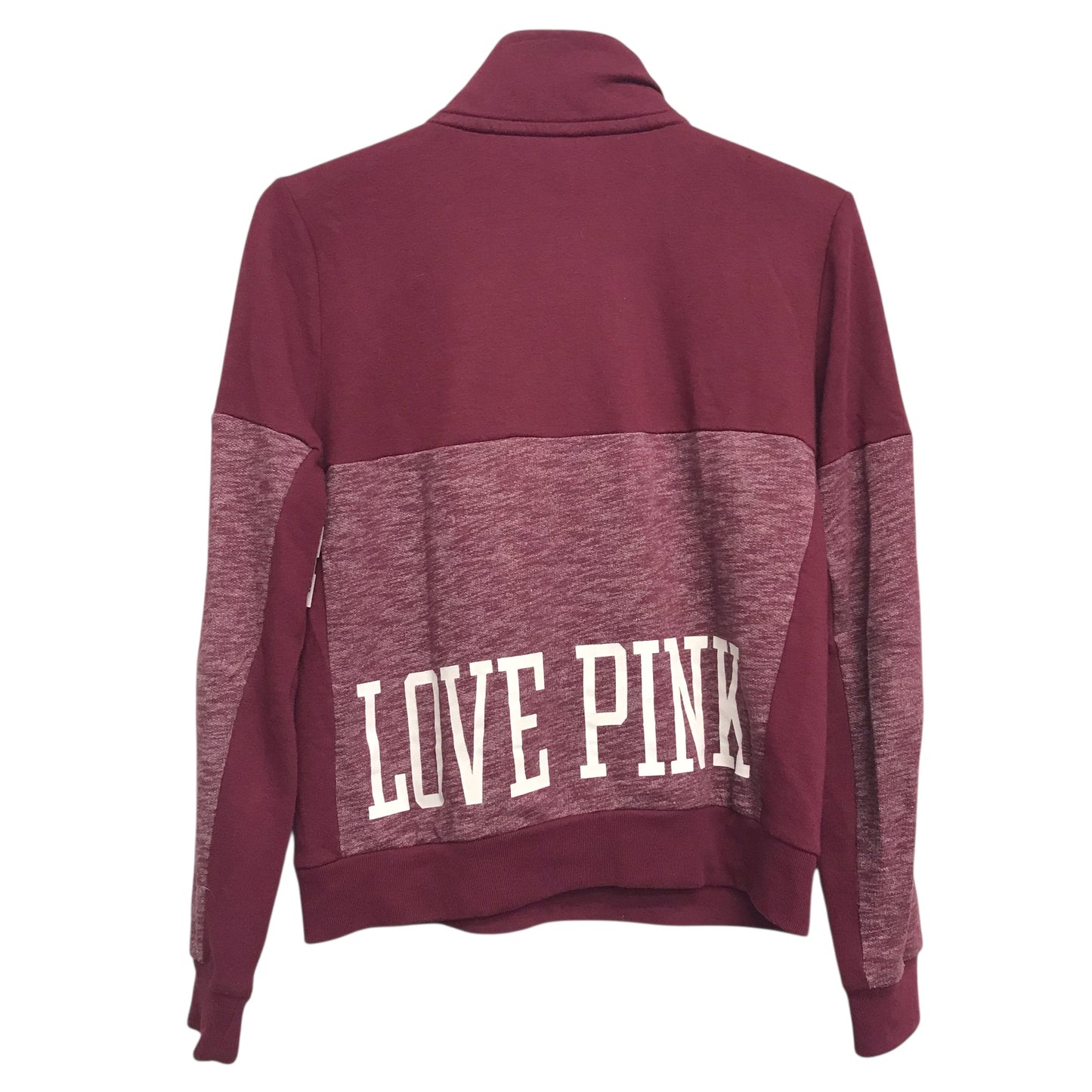 Athletic Sweatshirt Collar By Pink In Maroon, Size:M